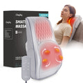 COSYSKY Neck and Back Massager with Heat — 3D Deep-Kneading Shiatsu Pillow, Gray— Gift for Mom & Dad