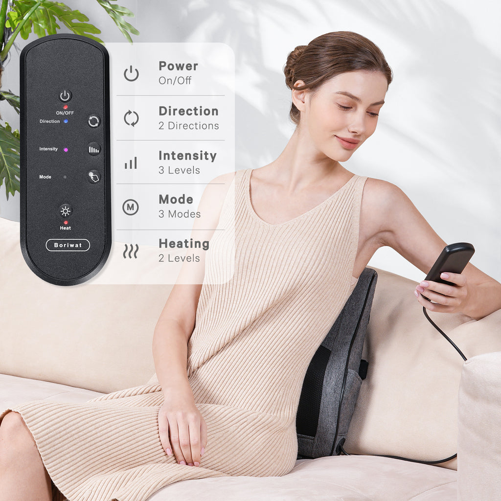 COSYSKY Shiatsu Massager, Neck & Back Massager with Heat, Deep Tissue Massage Pillow, 1 Pic, Black