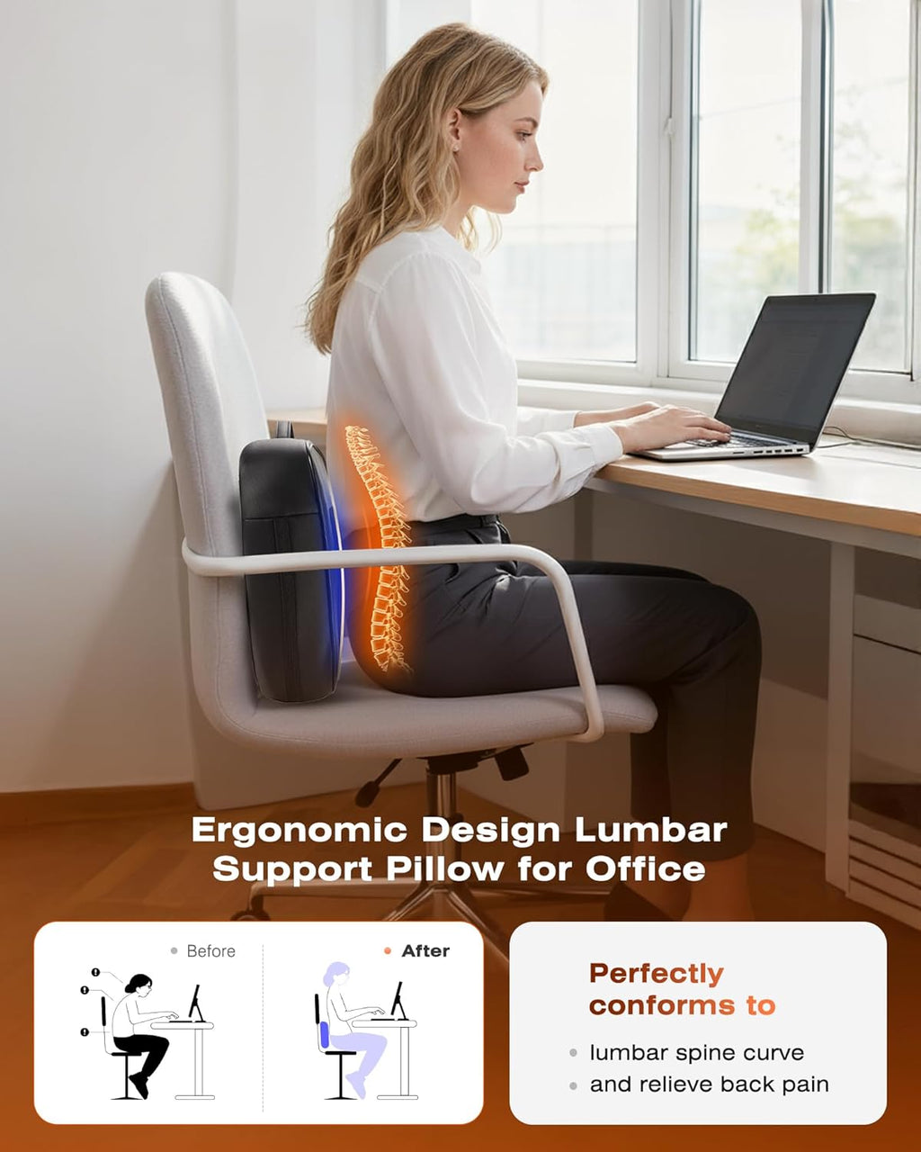Back Massager for Deep Tissue with Heat - Shiatsu Kneading Back Massage for Chair, Neck Massagers Pad for Lower Back, Lumbar Support Pillow for Office Car