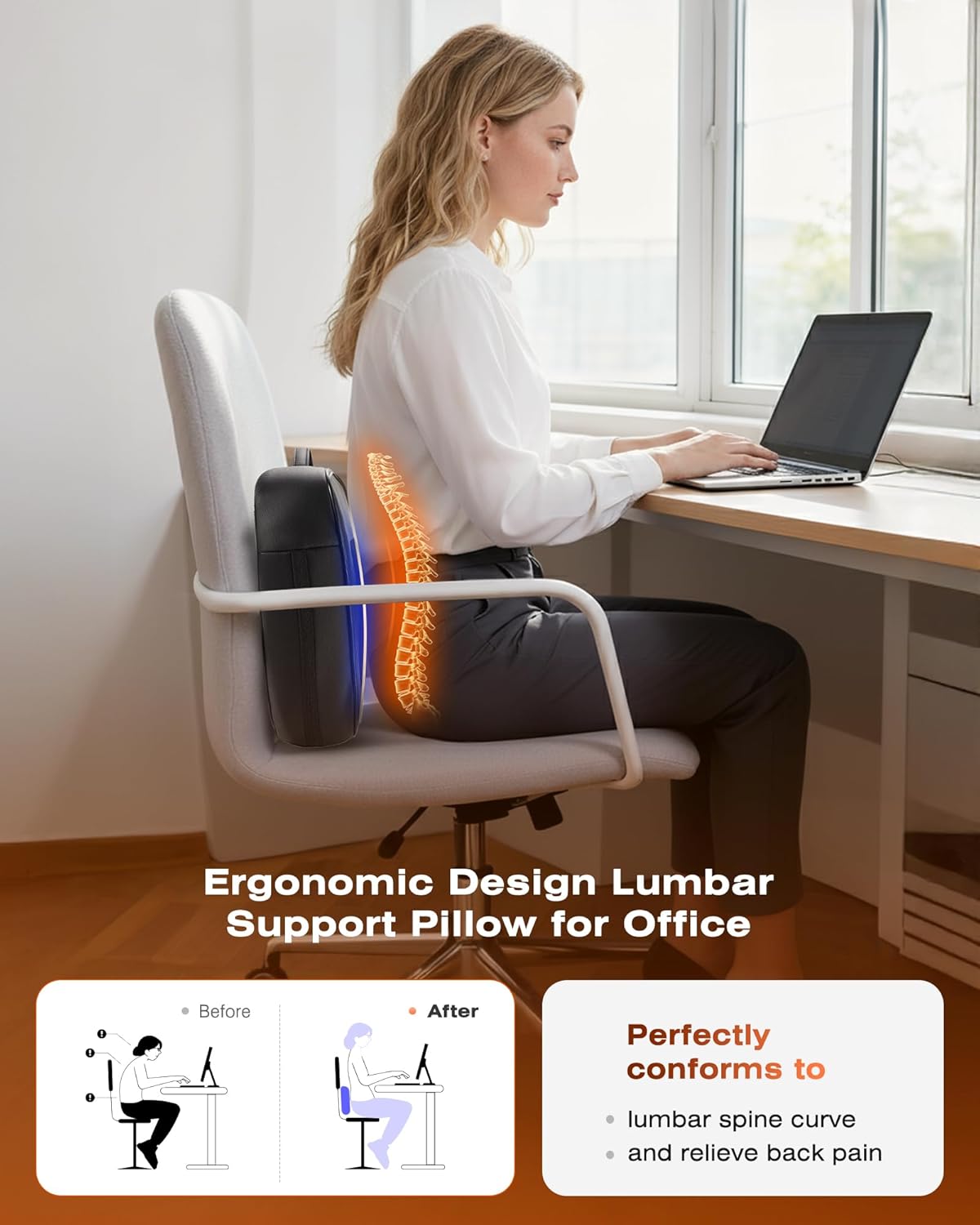 Back Massager for Deep Tissue with Heat - Shiatsu Kneading Back Massage for Chair, Neck Massagers Pad for Lower Back, Lumbar Support Pillow for Office Car