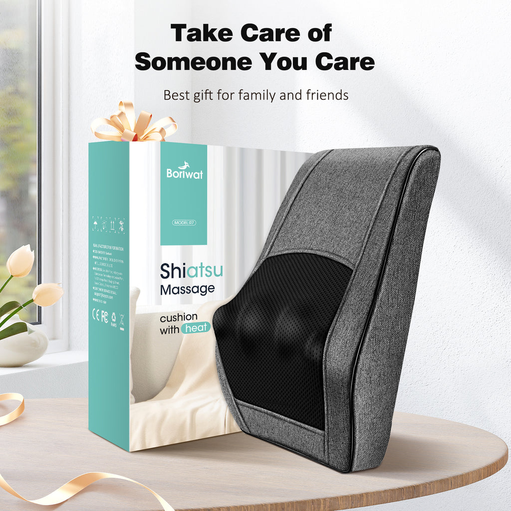 COSYSKY Shiatsu Massager, Neck & Back Massager with Heat, Deep Tissue Massage Pillow, 1 Pic, Black